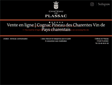Tablet Screenshot of chateaudeplassac.com